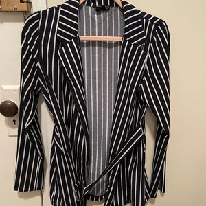 Light stripped dar blue & white blazer